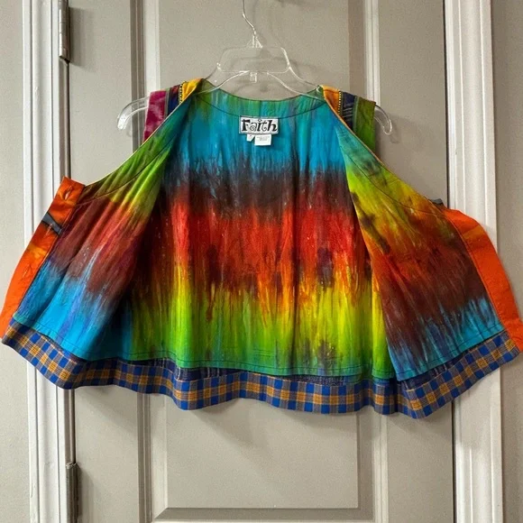 Vintage Faith Multicolor Boho Patchwork Vest - Picture 5 of 5